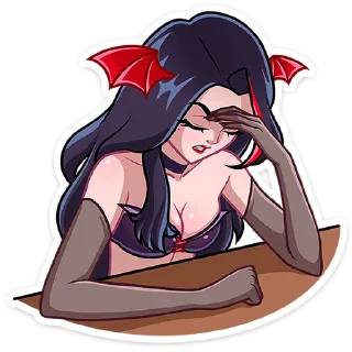Стикер Лилит 2 без текста @stickers_vk - 4