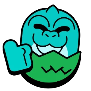 Sticker Динозавр @MoiStikiBot - 3