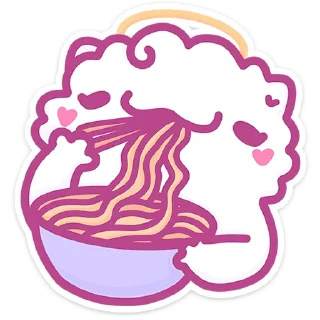 Sticker @tgsticker Ангелок и Чертёнок без надписей - 1