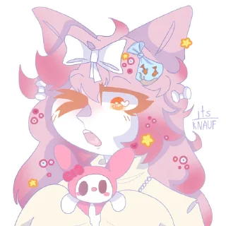 Sticker Фиалка, Лилу, Лайми, и Зефирка <"3 ➡️ @EmojiRuBot - 1