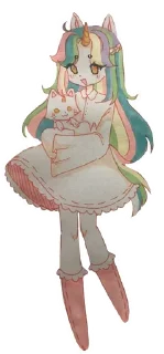 Sticker Фиалка, Лилу, Лайми, и Зефирка <"3 ➡️ @EmojiRuBot - 8