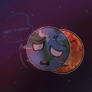 Стикер Шаранутый космос - 11