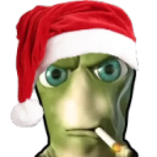 Sticker гусеница с сигой - 0