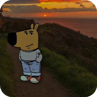 Sticker Чиловый парень @cenzurai - 10