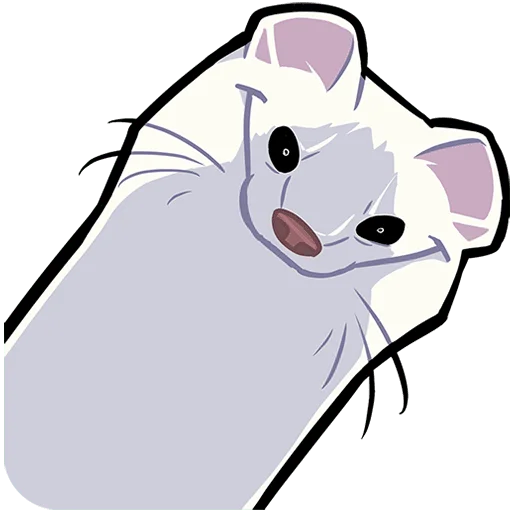 chpic.su • @Premium_EmojiTG | Горностай Гера без текста - 