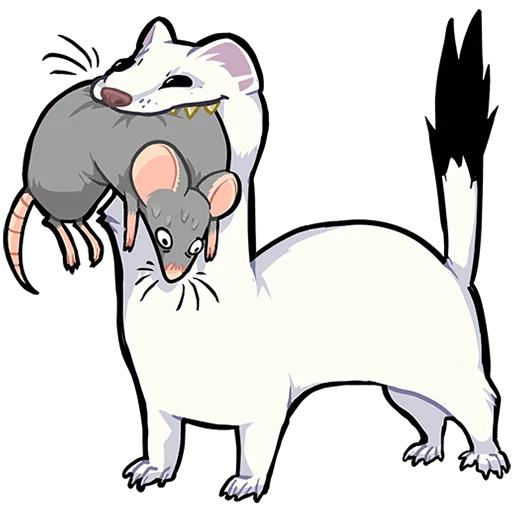 Sticker vk_gera_the_stoat_beztexta - 1