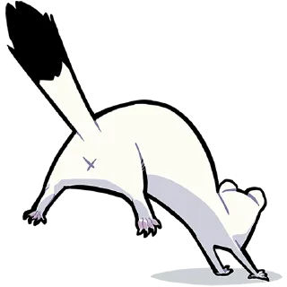 Sticker chpic.su • @Premium_EmojiTG | Горностай Гера без текста - 2