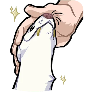 Sticker chpic.su • @Premium_EmojiTG | Горностай Гера без текста - 8