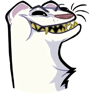 Sticker chpic.su • @Premium_EmojiTG | Горностай Гера без текста - 1