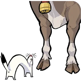 Sticker chpic.su • @Premium_EmojiTG | Горностай Гера без текста - 4