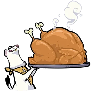 Sticker chpic.su • @Premium_EmojiTG | Горностай Гера без текста - 7