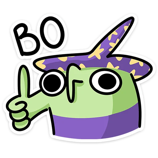 Sticker witch_vk - 1
