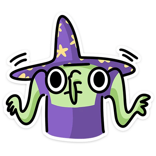 Sticker witch_vk - 1