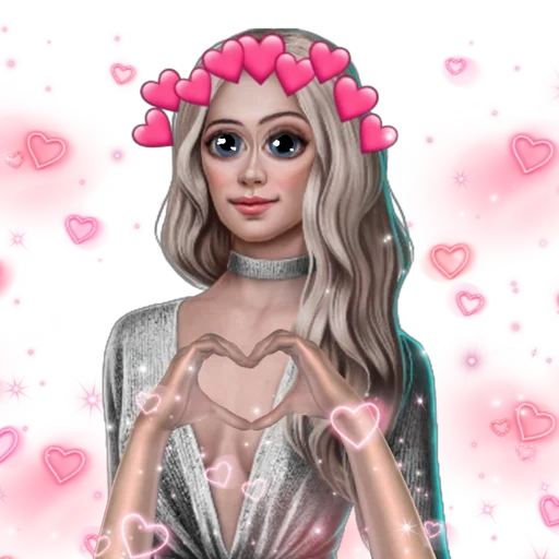 pink human face flower