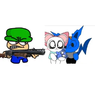 Sticker А4 тупое животное - 4