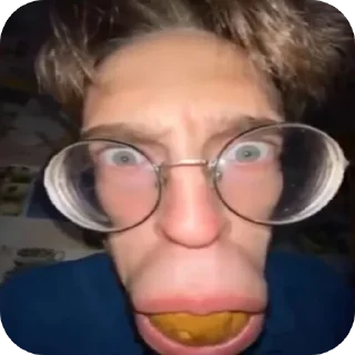 Sticker А4 тупое животное - 6