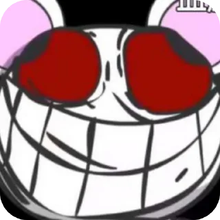 Sticker А4 тупое животное - 3