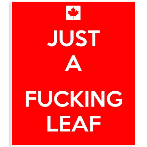 Sticker AFuckingLeaf - 1