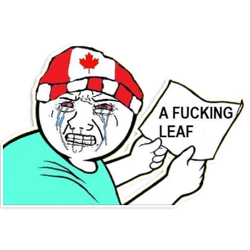 Sticker AFuckingLeaf - 1