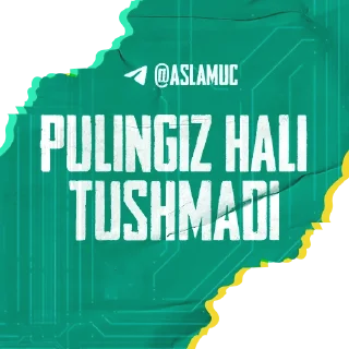 Стикер ASLAMBOI UC @antiqadesigner - 3