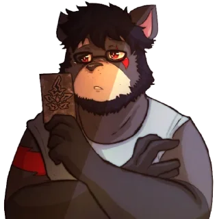 Sticker A Theory on Furries - 1