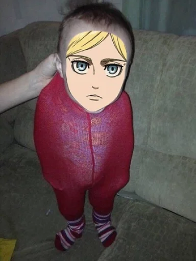 мультфильм человеческое лицо одежда