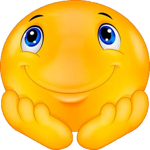 смайлик жёлтый мультфильм