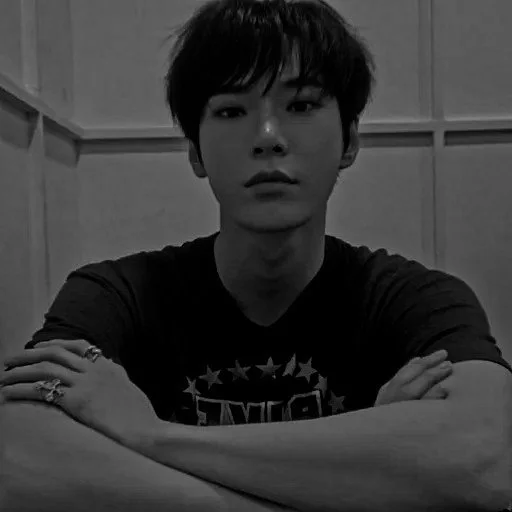 person human face black and white