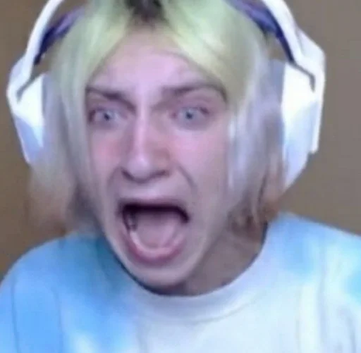 person headphones jaw