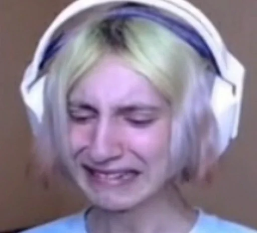 headphones person human face