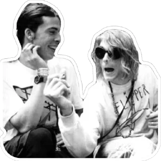 Sticker About Kurt Cobain Nirvana @aboutkurtcobain - 3