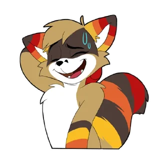 Sticker Raccoon Acelar - 1