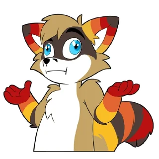 Sticker Raccoon Acelar - 2