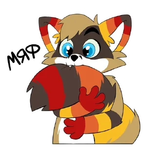 Sticker Raccoon Acelar - 3