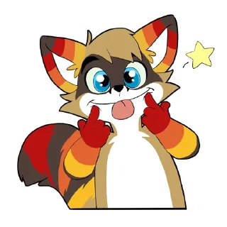 Sticker Raccoon Acelar - 7