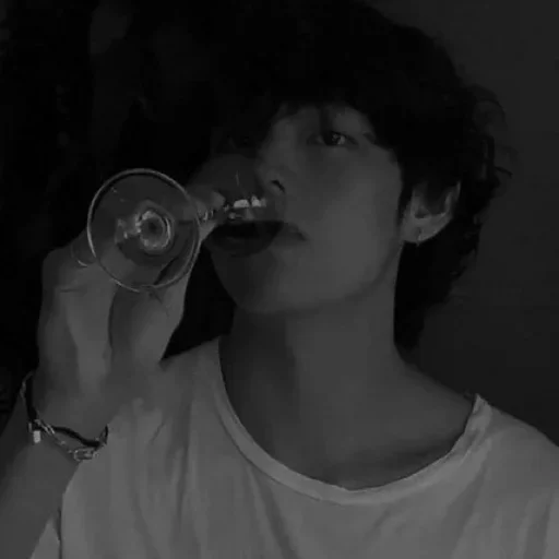 person human face black and white