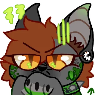 Sticker AdanTheDemonCat - 1