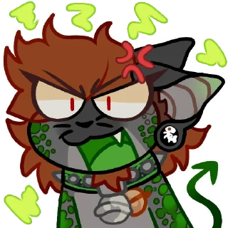 Sticker AdanTheDemonCat - 2