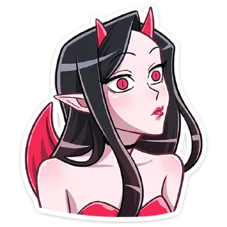 Стикер Адская парочка @Nyasticks - 8