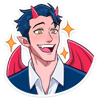 Стикер Адская парочка @Nyasticks - 2