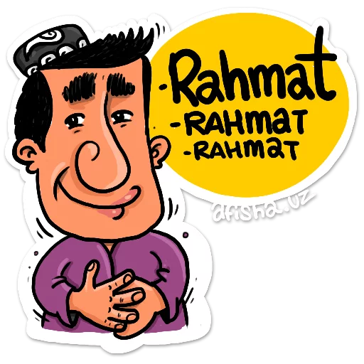 Sticker AfishaStickersTashmurad - 1