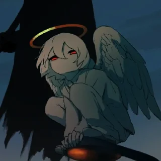 Стикер 【🪽】𝐀𝐧𝐠𝐞𝐥𝐬 〣 @PivAnStiSOSI - 4