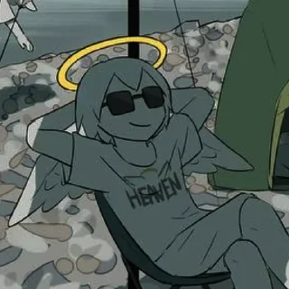 Стикер 【🪽】𝐀𝐧𝐠𝐞𝐥𝐬 〣 @PivAnStiSOSI - 0