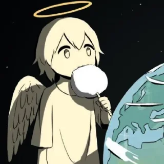 Стикер 【🪽】𝐀𝐧𝐠𝐞𝐥𝐬 〣 @PivAnStiSOSI - 7