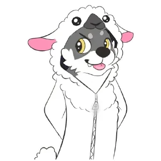 Стикер Agonisuto The SharOlf by @AgonicWorthyFate - 3