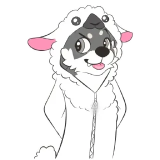 Стикер Agonisuto The SharOlf by @AgonicWorthyFate - 5