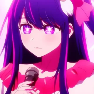 Стикер ᴀɪ ʜᴏsʜɪɴᴏ🌌 @OshiNoKo_wc - 9