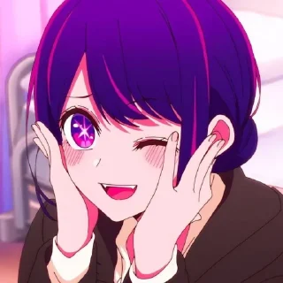 Стикер ᴀɪ ʜᴏsʜɪɴᴏ🌌 @OshiNoKo_wc - 2