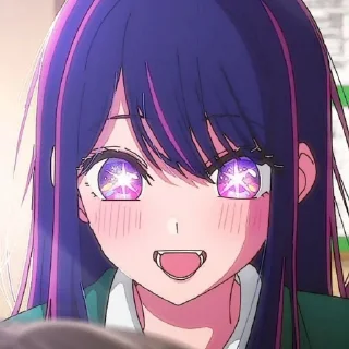 Стикер ᴀɪ ʜᴏsʜɪɴᴏ🌌 @OshiNoKo_wc - 1