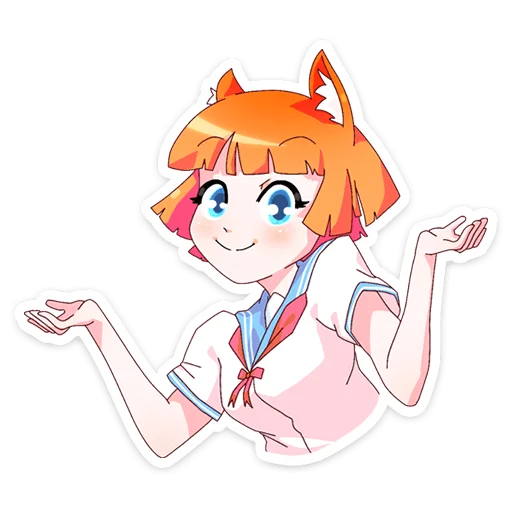 Айко-тян @stickers_vk - клипарт